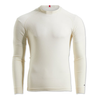 Tracksmith Men's Brighton Base Layer Men's Tops - BlackToe Running#colour_ivory