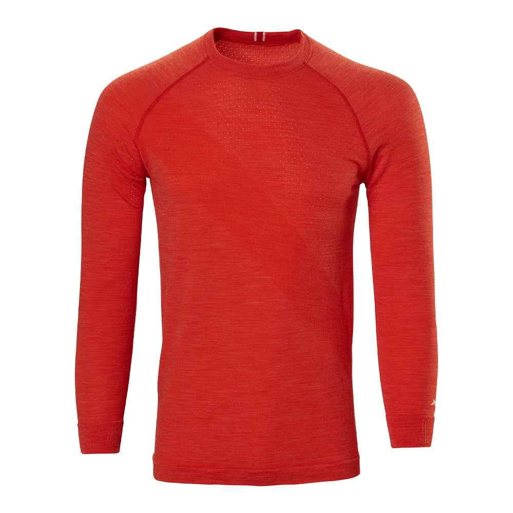 Tracksmith Men's Brighton Base Layer Men's Tops - BlackToe Running#colour_poinciana