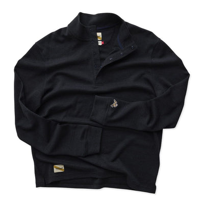 Tracksmith Men's Downeaster Quarter Snap - BlackToe Running#colour_navy