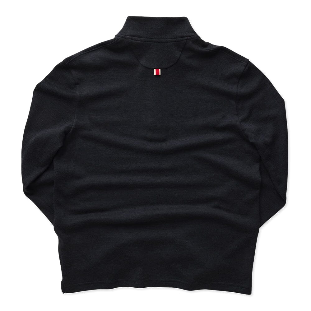 Tracksmith Men's Downeaster Quarter Snap - BlackToe Running#colour_navy