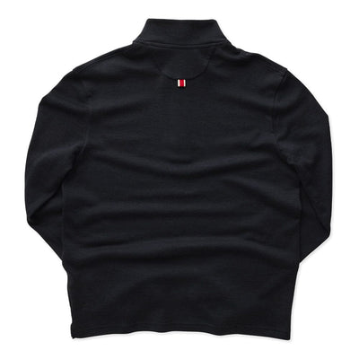 Tracksmith Men's Downeaster Quarter Snap - BlackToe Running#colour_navy