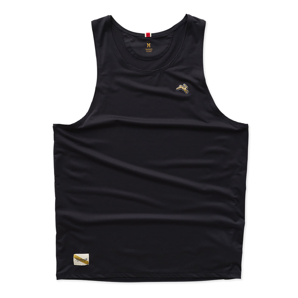 Tracksmith Men's Twilight Tank Men's Tops - BlackToe Running#colour_black