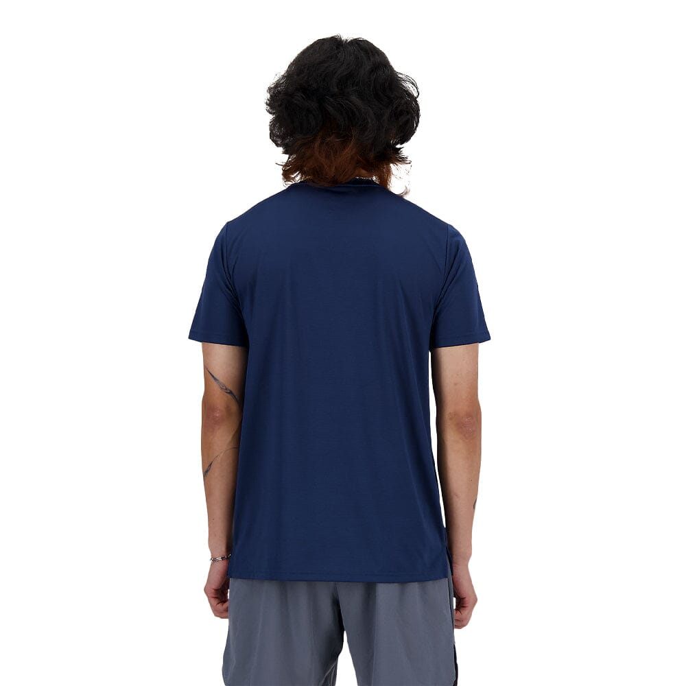 New Balance Men's Sport Essentials T-Shirt Men's Tops - BlackToe Running#colour_nb-navy