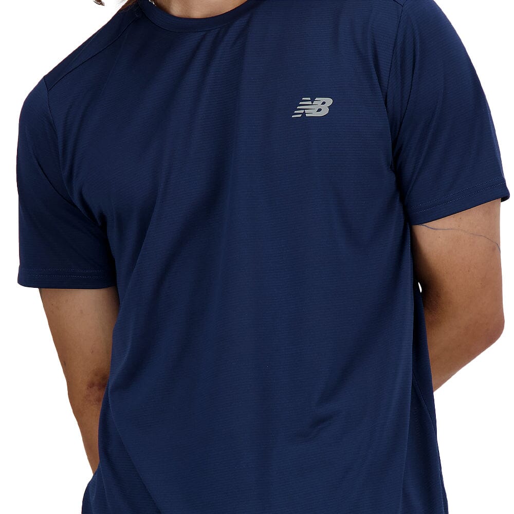 New Balance Men's Sport Essentials T-Shirt Men's Tops - BlackToe Running#colour_nb-navy