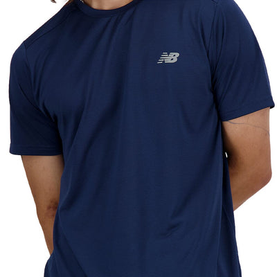 New Balance Men's Sport Essentials T-Shirt Men's Tops - BlackToe Running#colour_nb-navy