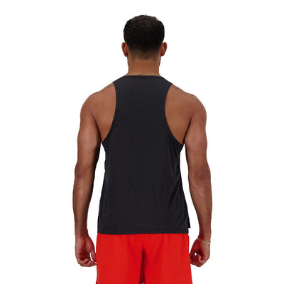 New Balance Men's Athletics Singlet Men's Top - BlackToe Running#colour_black