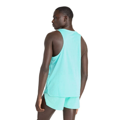 New Balance Men's Athletics Singlet Men's Top - BlackToe Running#colour_cyber-jade