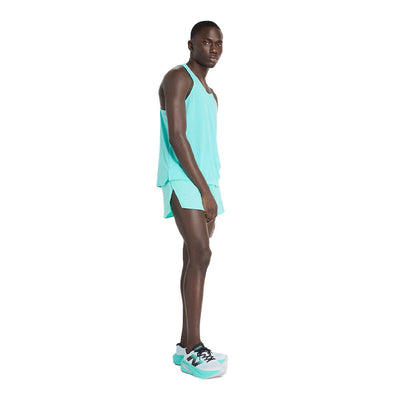 New Balance Men's Athletics Singlet Men's Top - BlackToe Running#colour_cyber-jade