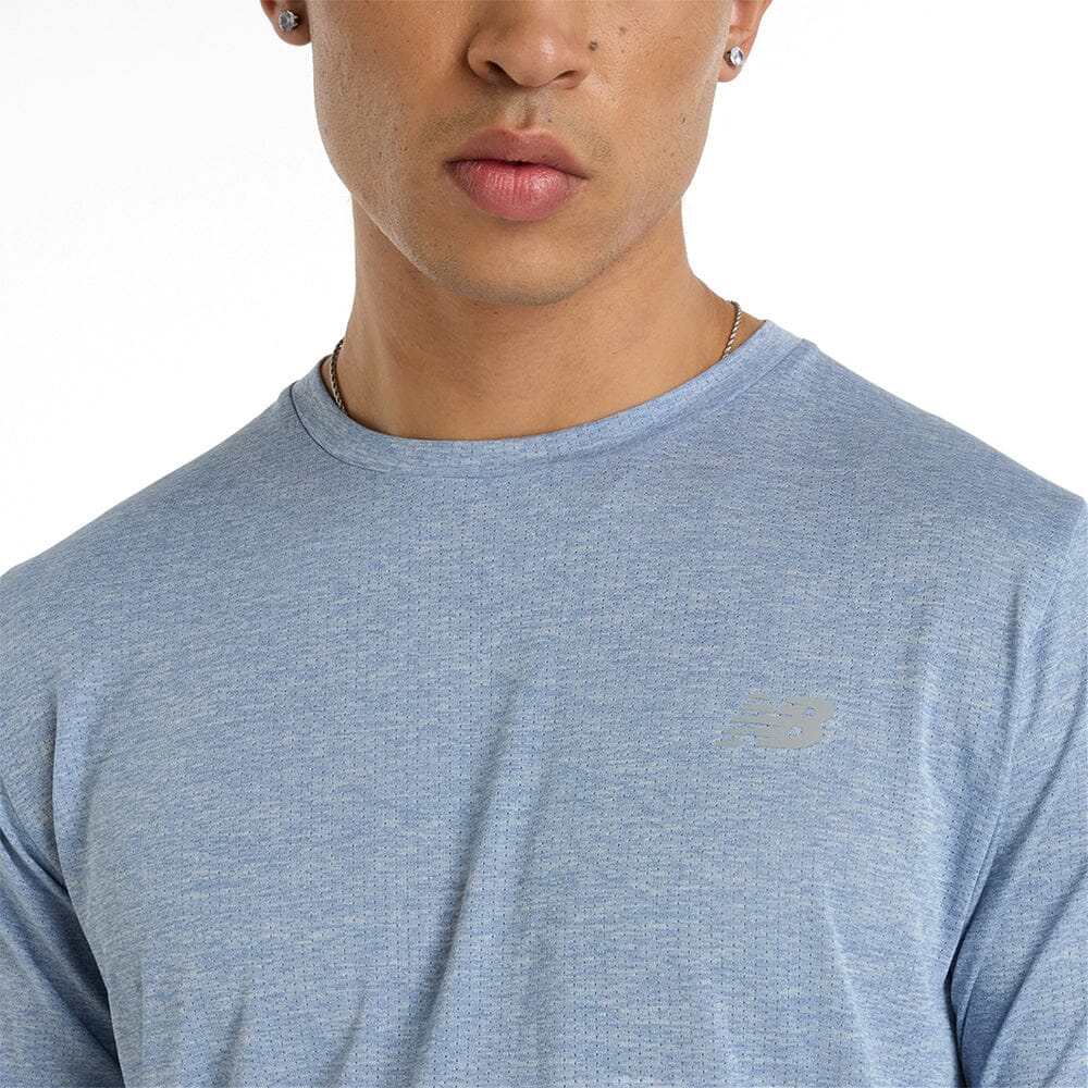 New Balance Men's Athletics T-Shirt - BlackToe Running#colour_dusk-shower