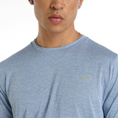 New Balance Men's Athletics T-Shirt - BlackToe Running#colour_dusk-shower