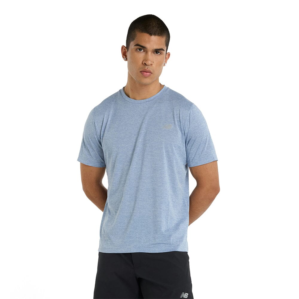 New Balance Men's Athletics T-Shirt - BlackToe Running#colour_dusk-shower