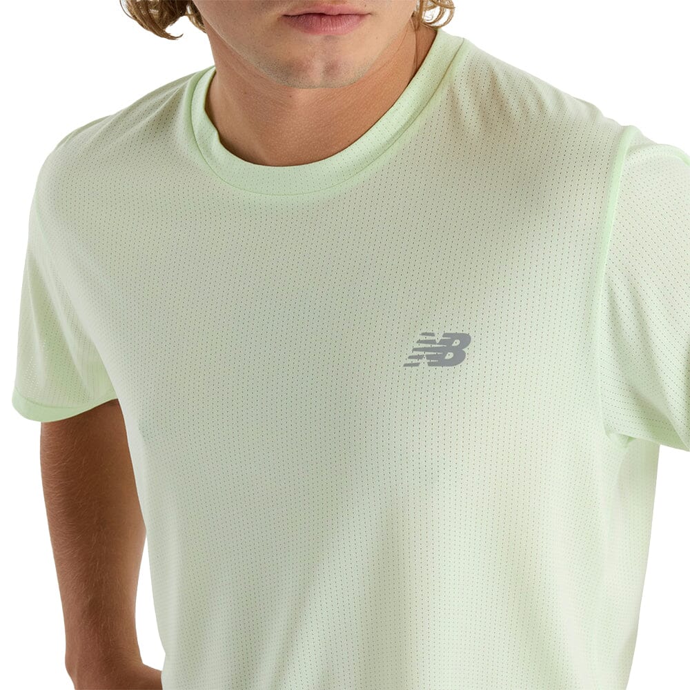 New Balance Men's Athletics T-Shirt - BlackToe Running#colour_melon-water