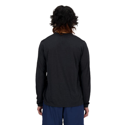 New Balance Men's Athletics Long Sleeve - BlackToe Running#colour_black