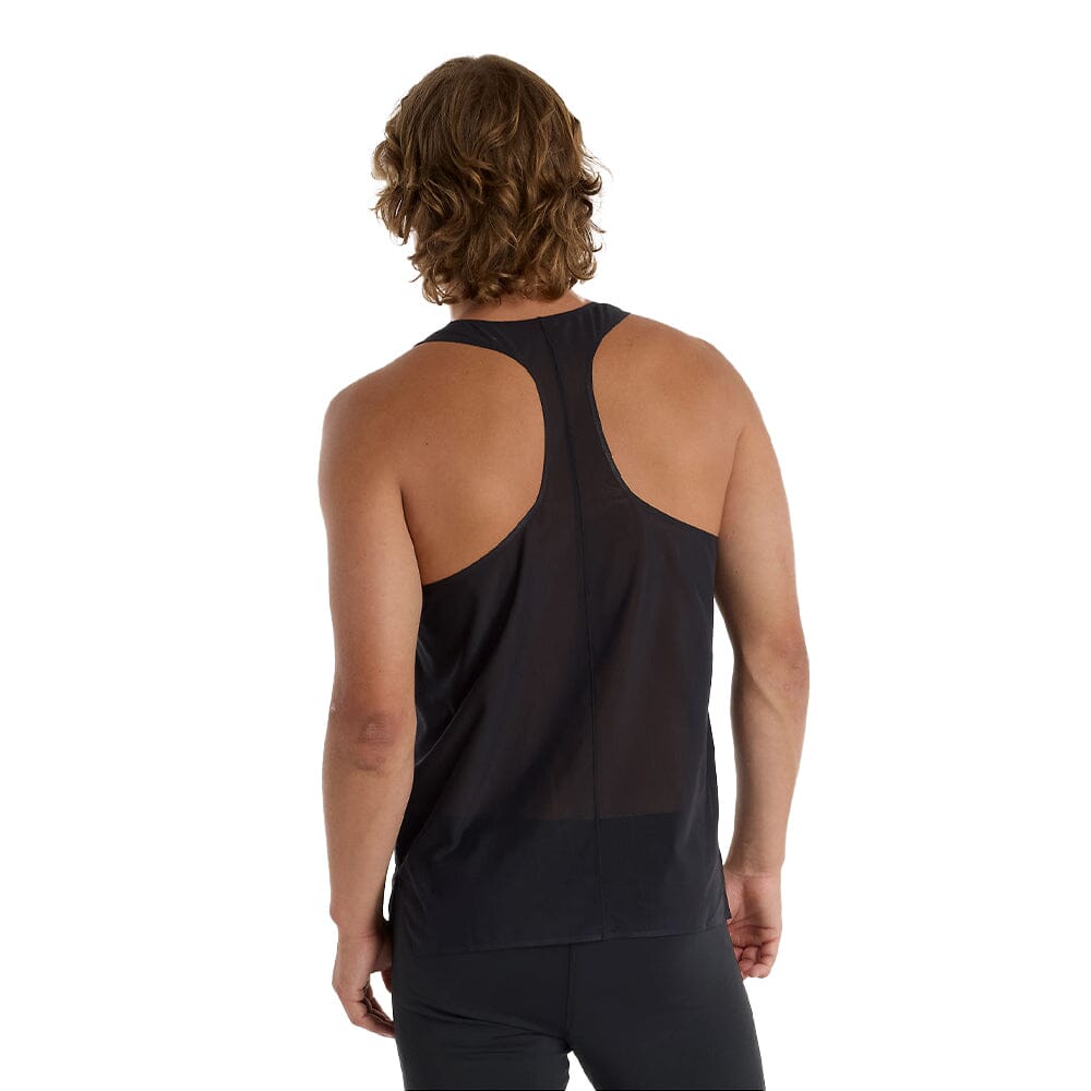 New Balance Men's Race Day Ultra Light Singlet - BlackToe Running#colour_black