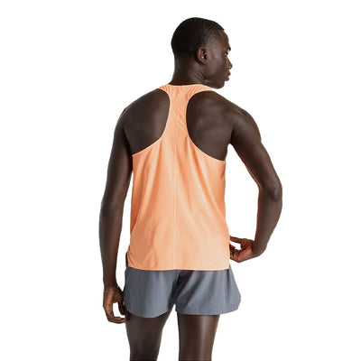 New Balance Men's Race Day Ultra Light Singlet - BlackToe Running#colour_hot-mango