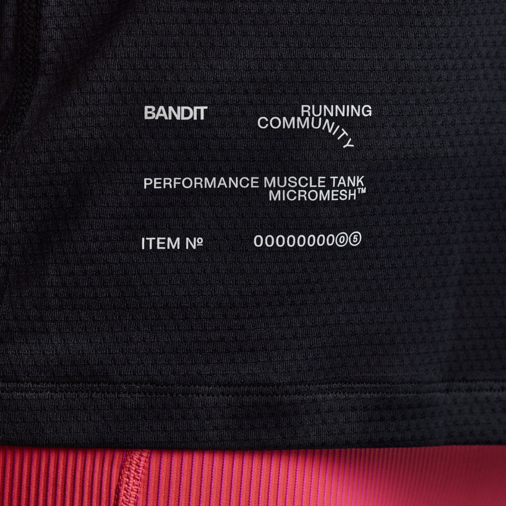 Bandit Running Men's Micromesh Run Tank - BlackToe Running#colour_black