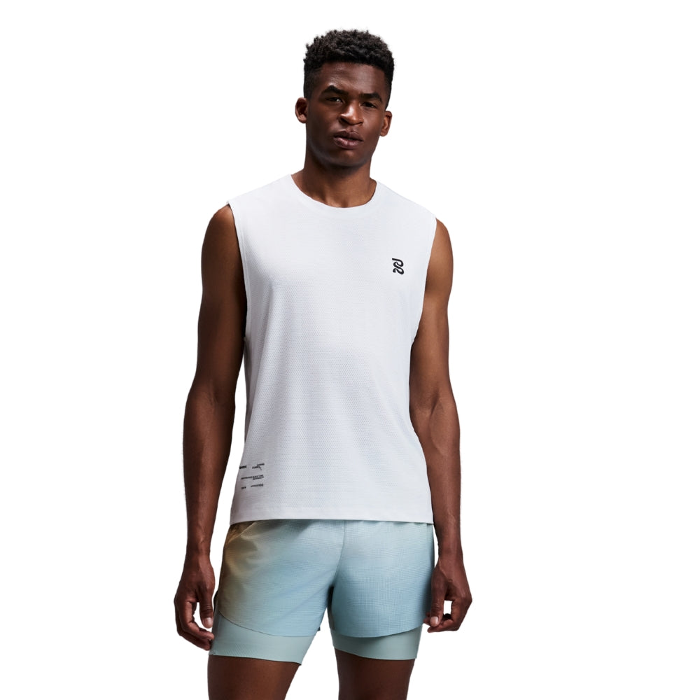 Bandit Running Men's Micromesh Run Tank - BlackToe Running#colour_white