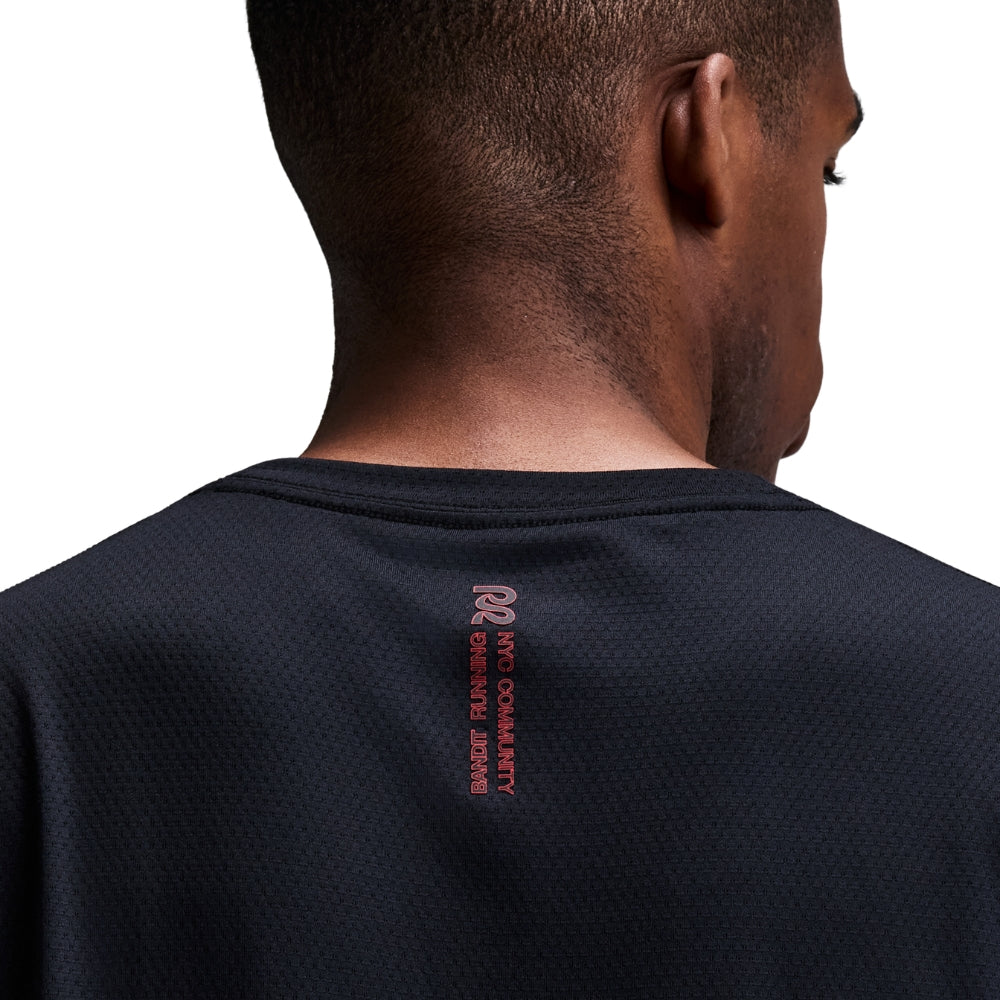 Bandit Running Men's Micromesh™ Short Sleeve Run Tee - BlackToe Running