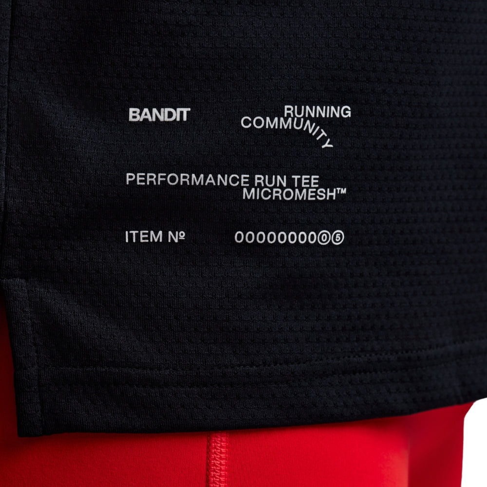 Bandit Running Men's Micromesh™ Short Sleeve Run Tee - BlackToe Running