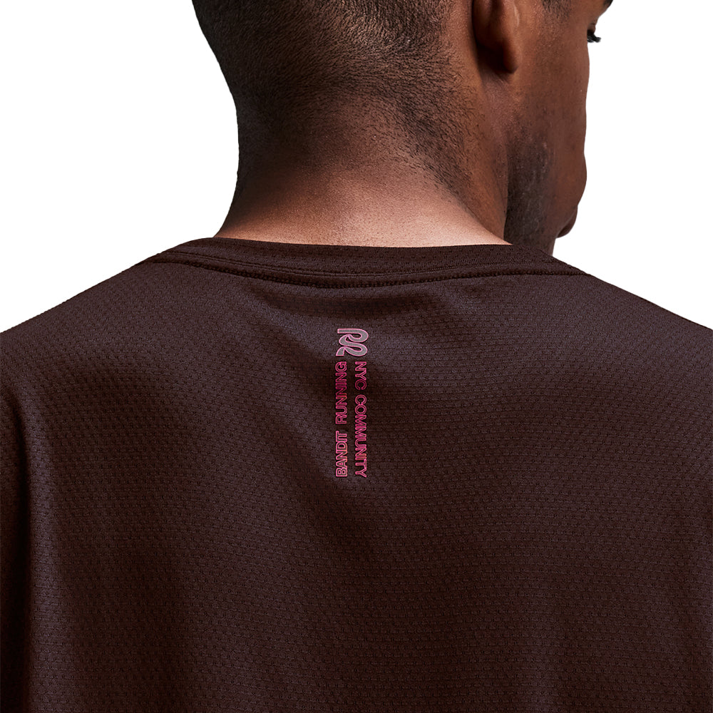 Bandit Running Men's Micromesh™ Short Sleeve Run Tee - BlackToe Running