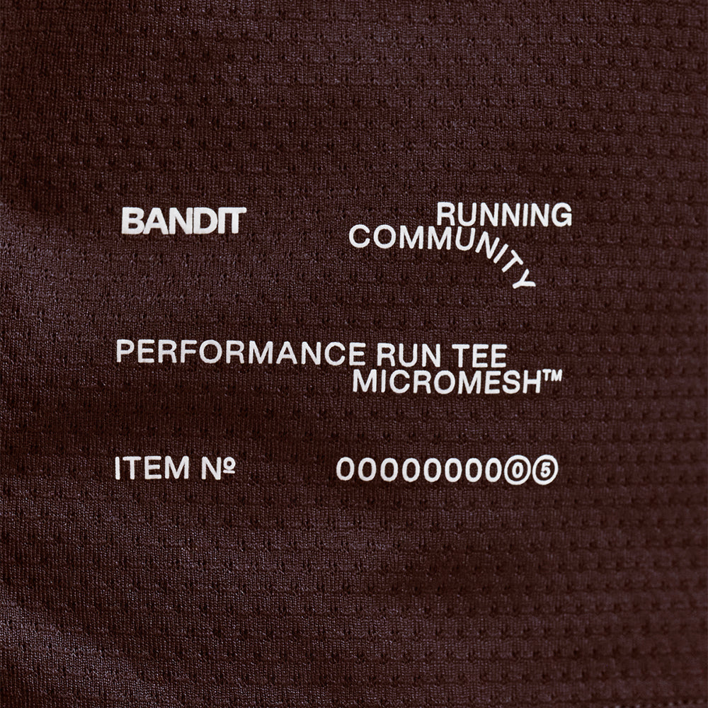 Bandit Running Men's Micromesh™ Short Sleeve Run Tee - BlackToe Running#colour_espresso