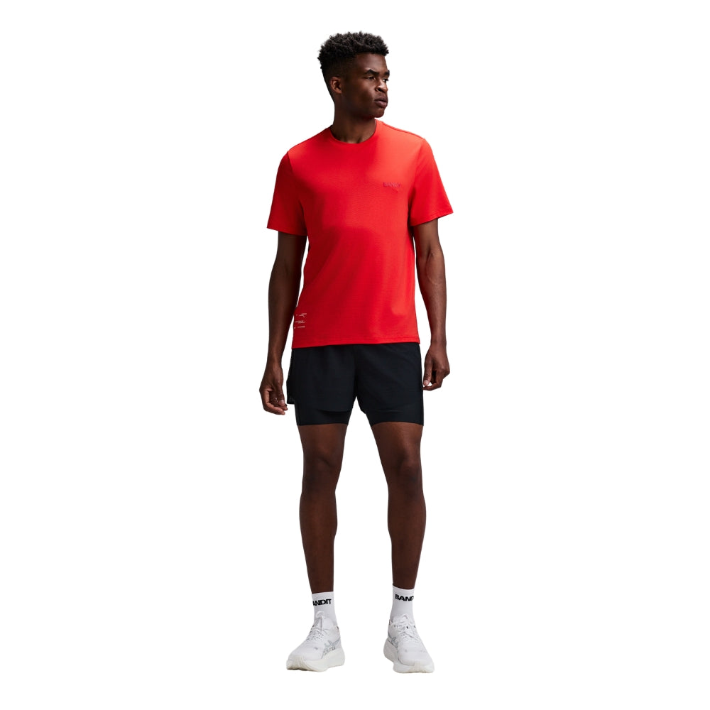Bandit Running Men's Micromesh™ Short Sleeve Run Tee - BlackToe Running