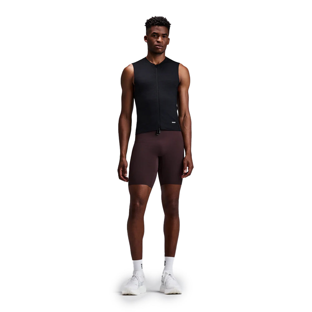 Bandit Running Men's AirKnit Distance Sleeveless Zip - BlackToe Running#colour_black