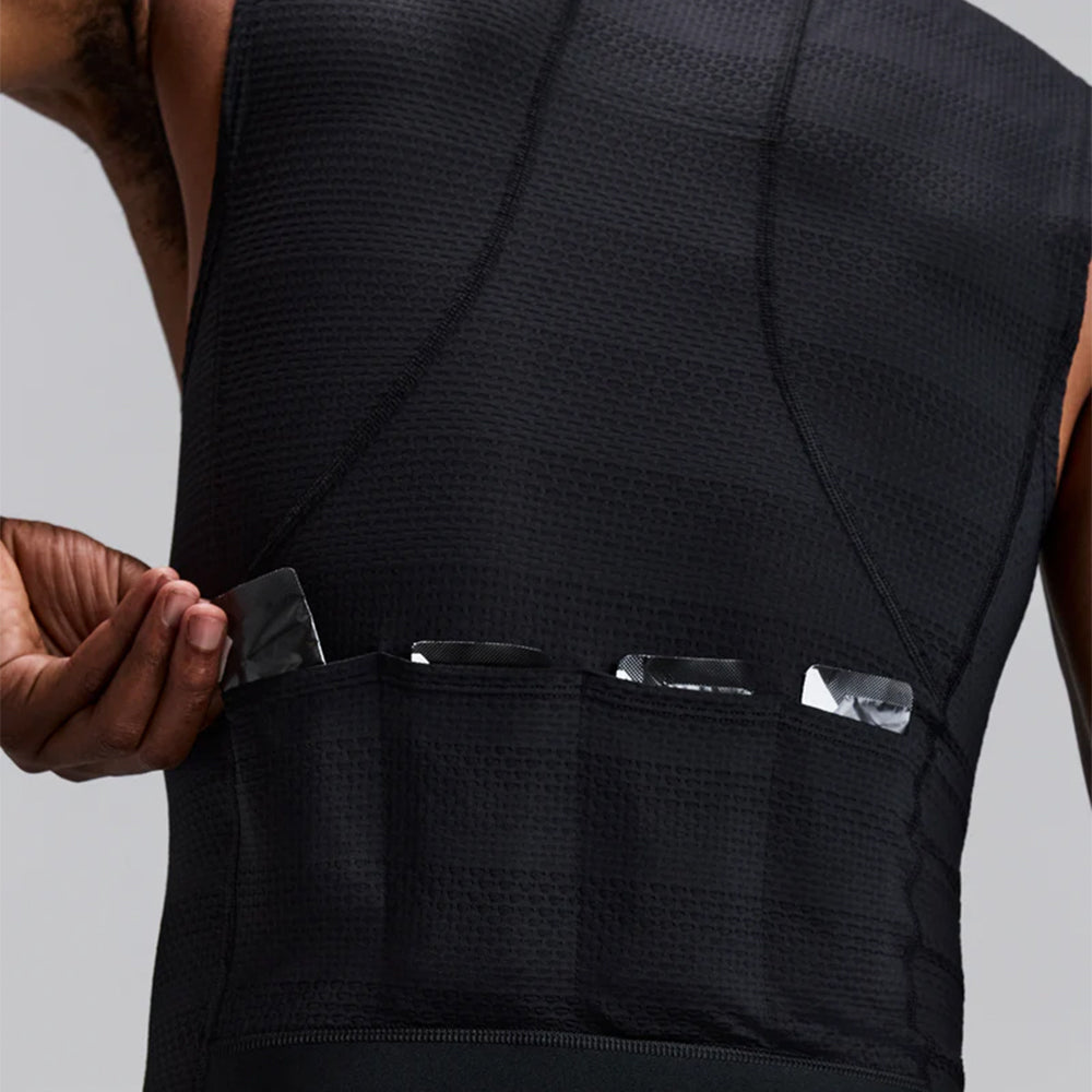 Bandit Running Men's AirKnit Distance Sleeveless Zip - BlackToe Running