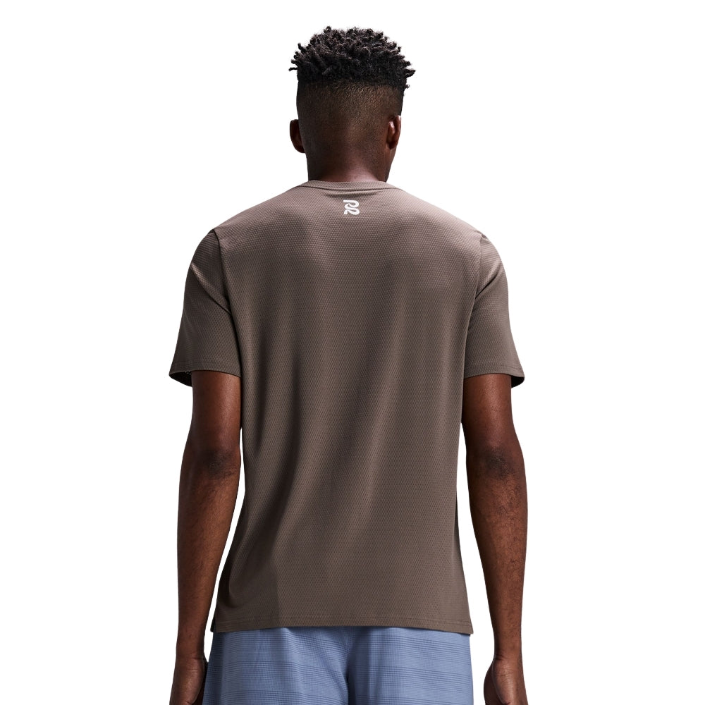 Bandit Running Men's Micromesh™ Run Tee - BlackToe Running#colour_cocoa