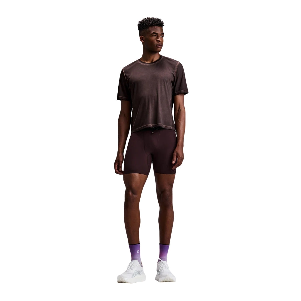 Bandit Running Men's FrioSoft Perforated Box Tee - BlackToe Running#colour_espresso