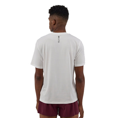 Bandit Running Men's Micromesh™ Run Tee - BlackToe Running#colour_white
