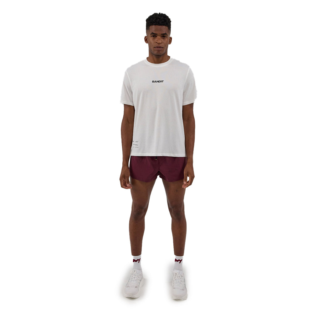 Bandit Running Men's Micromesh™ Run Tee - BlackToe Running#colour_white