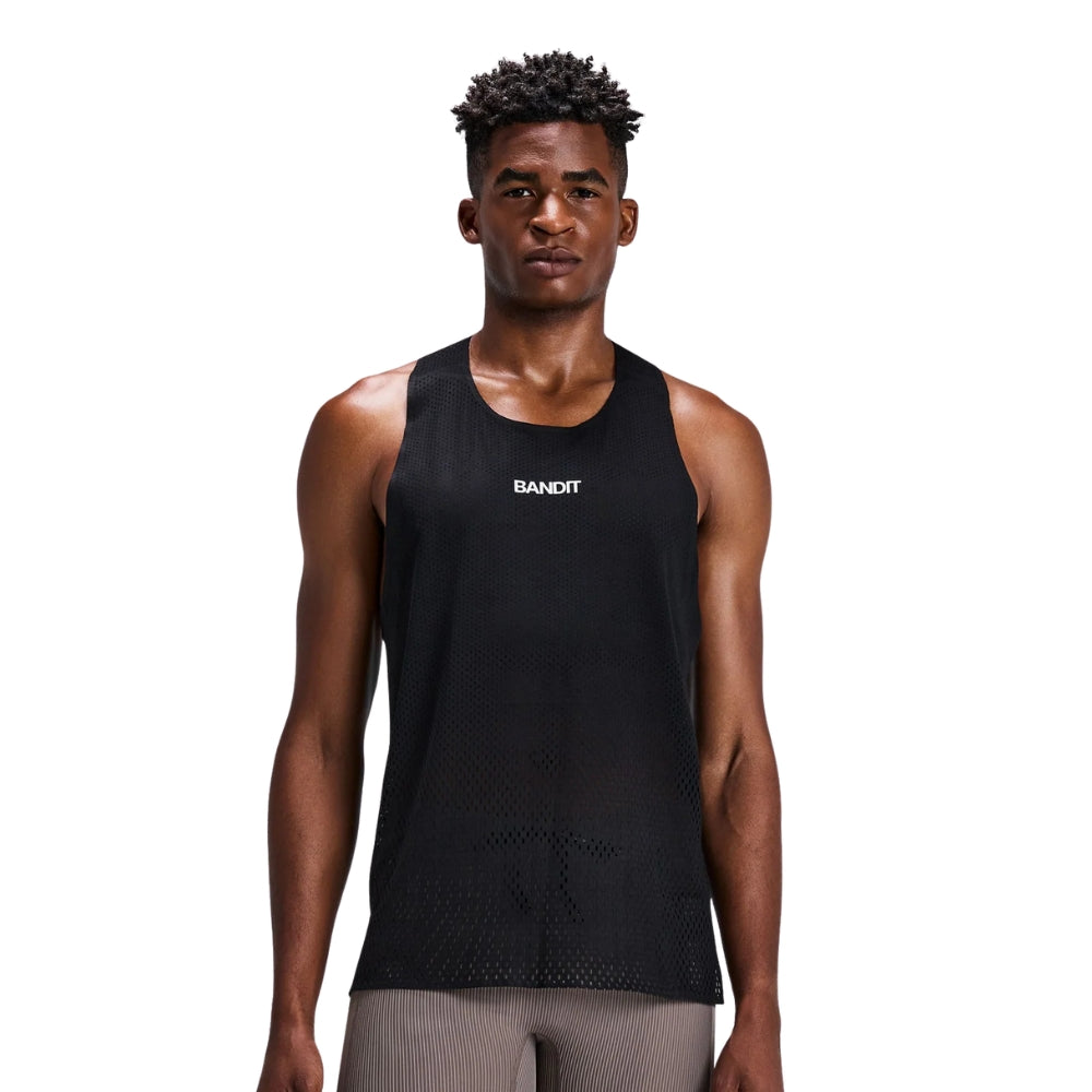 Bandit Running Men's Shredder™ Race Singlet with Flopack™ - BlackToe Running