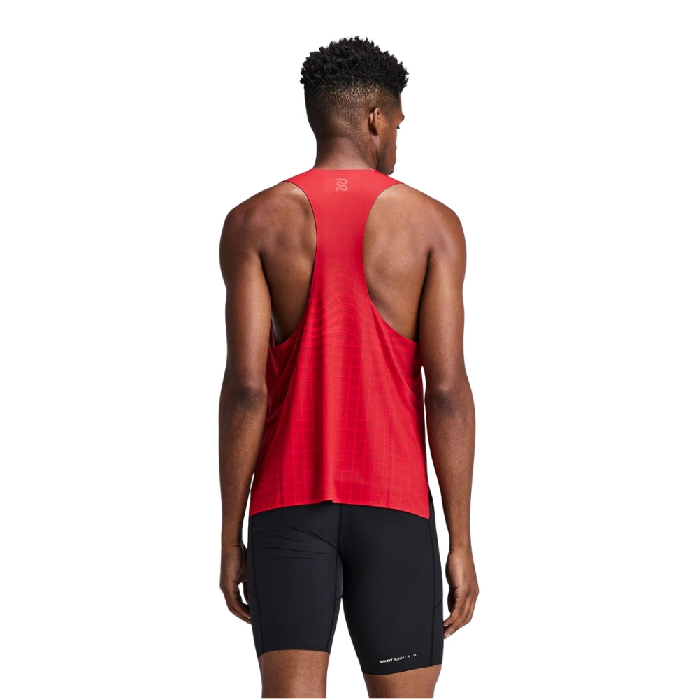 Bandit Running Men's Specter™ Race Singlet with Flopack™ - BlackToe Running#colour_oxide-red