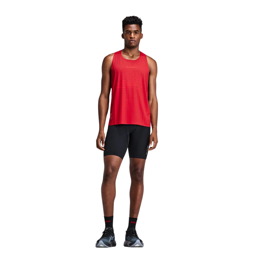 Bandit Running Men's Specter™ Race Singlet with Flopack™ - BlackToe Running