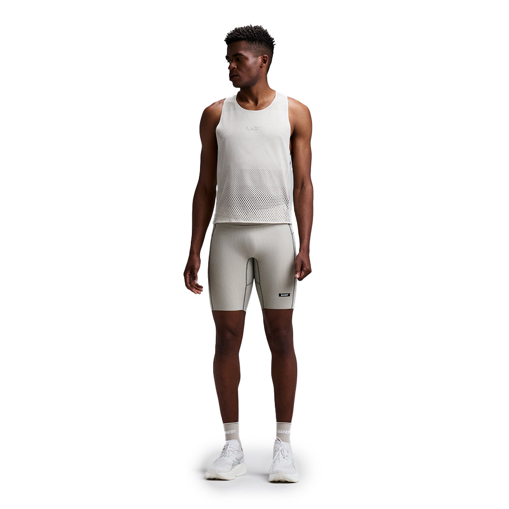 Bandit Running Men's Shredder™ Shorty Race Singlet - BlackToe Running#colour_plaster