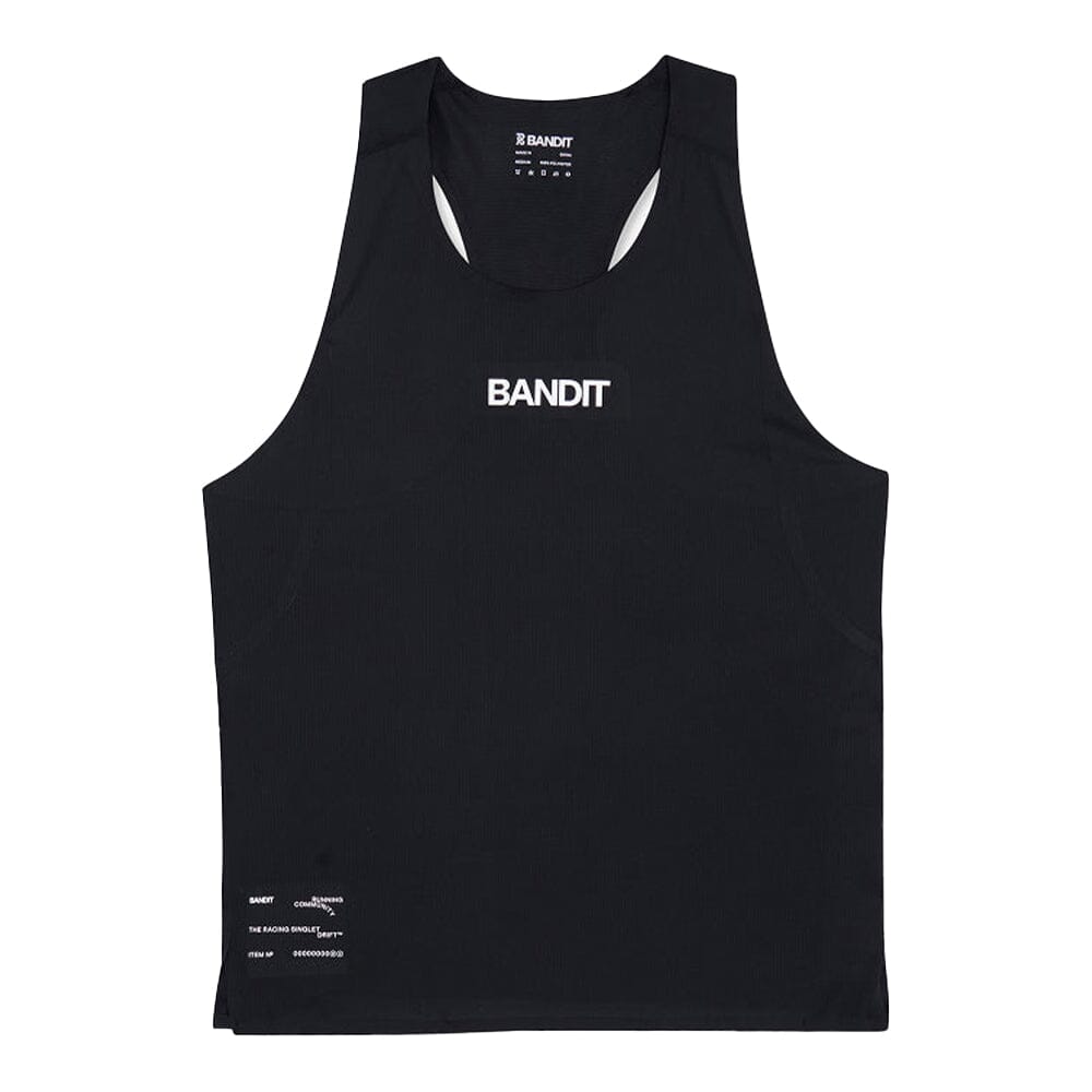 Bandit Running Men's Drift™ Racing Singlet - BlackToe Running#colour_black