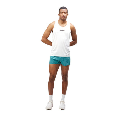Bandit Running Men's Drift™ Racing Singlet - BlackToe Running#colour_white