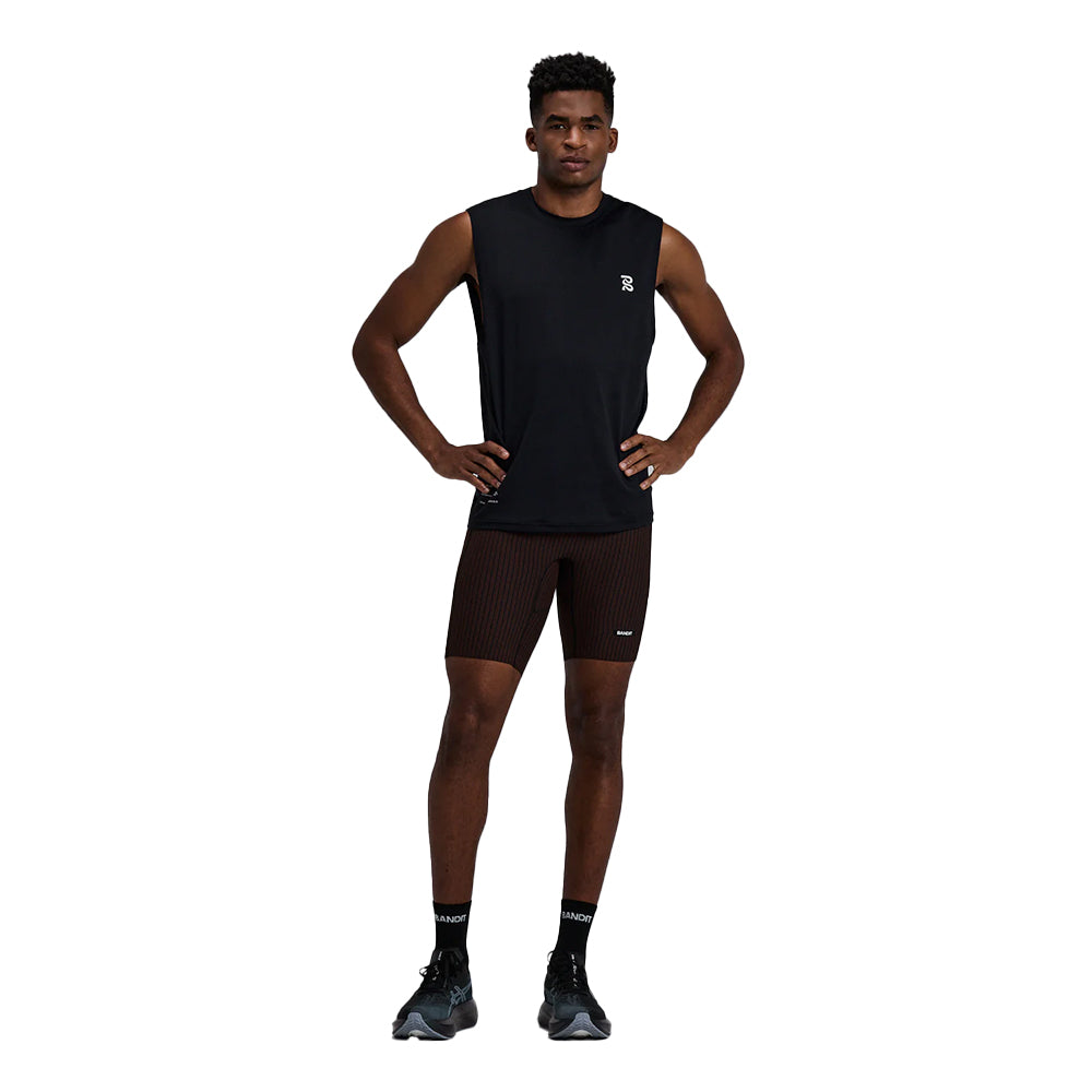 Bandit Running Men's Micromesh Run Tank - BlackToe Running#colour_black