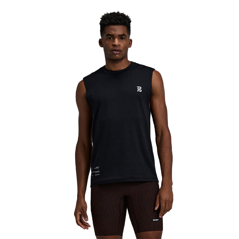 Bandit Running Men's Micromesh Run Tank - BlackToe Running#colour_black