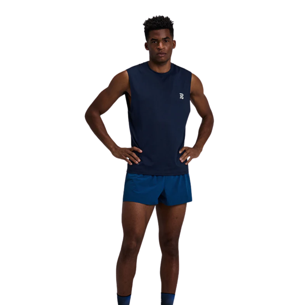 Bandit Running Men's Micromesh Run Tank - BlackToe Running#colour_navy