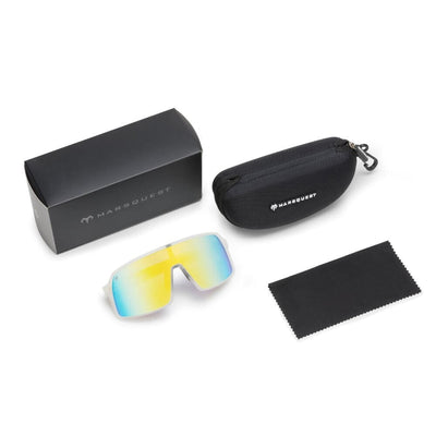 Marsquest Model S Sunglasses - Crystal & Yellow - BlackToe Running