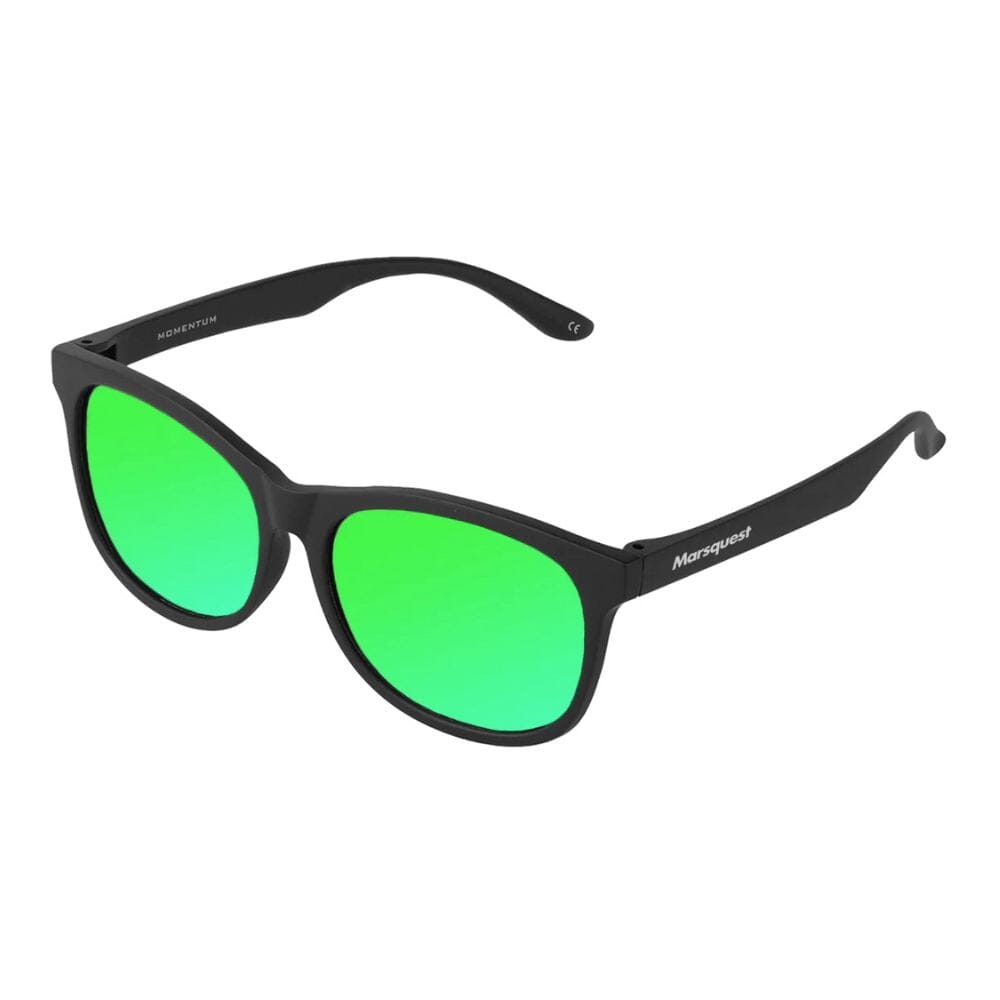 Marsquest Momentum Sunglasses - Carbon Black & Neon Green - BlackToe Running