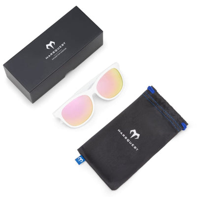 Marsquest Momentum Sunglasses - White & Pink - BlackToe Running