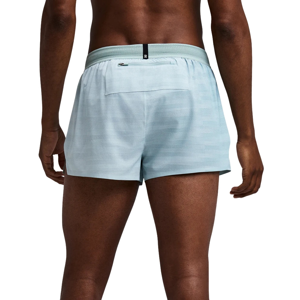Bandit Running Men's CoolGrid™ 3" Split Short - BlackToe Running#colour_uneven-horizontal-gradient-lagoon-mist