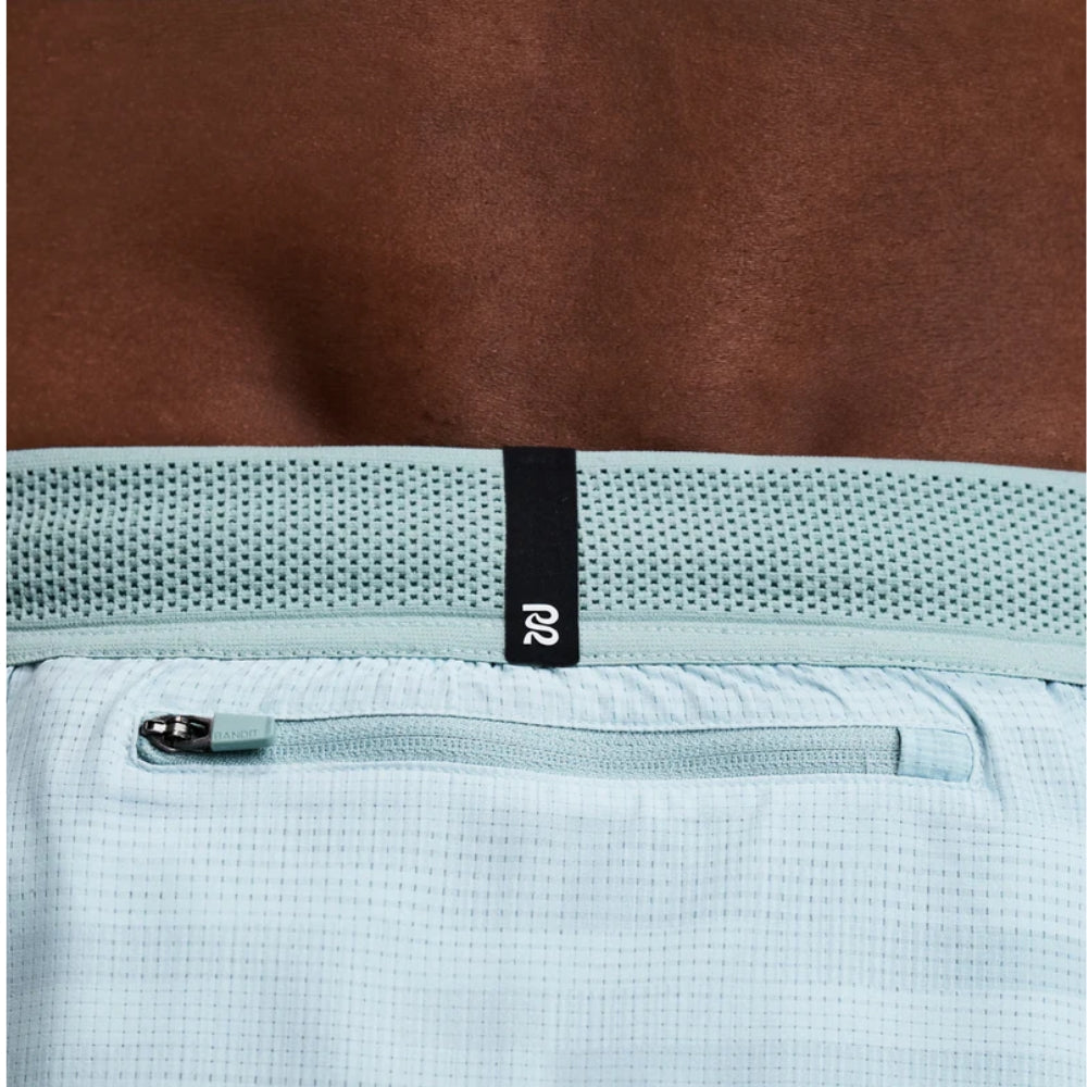 Bandit Running Men's CoolGrid™ 3" Split Short - BlackToe Running#colour_uneven-horizontal-gradient-lagoon-mist