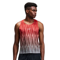 Bandit Running Men's Shredder™ Shorty Race Singlet - BlackToe Running#colour_unveven-gradient-poppy
