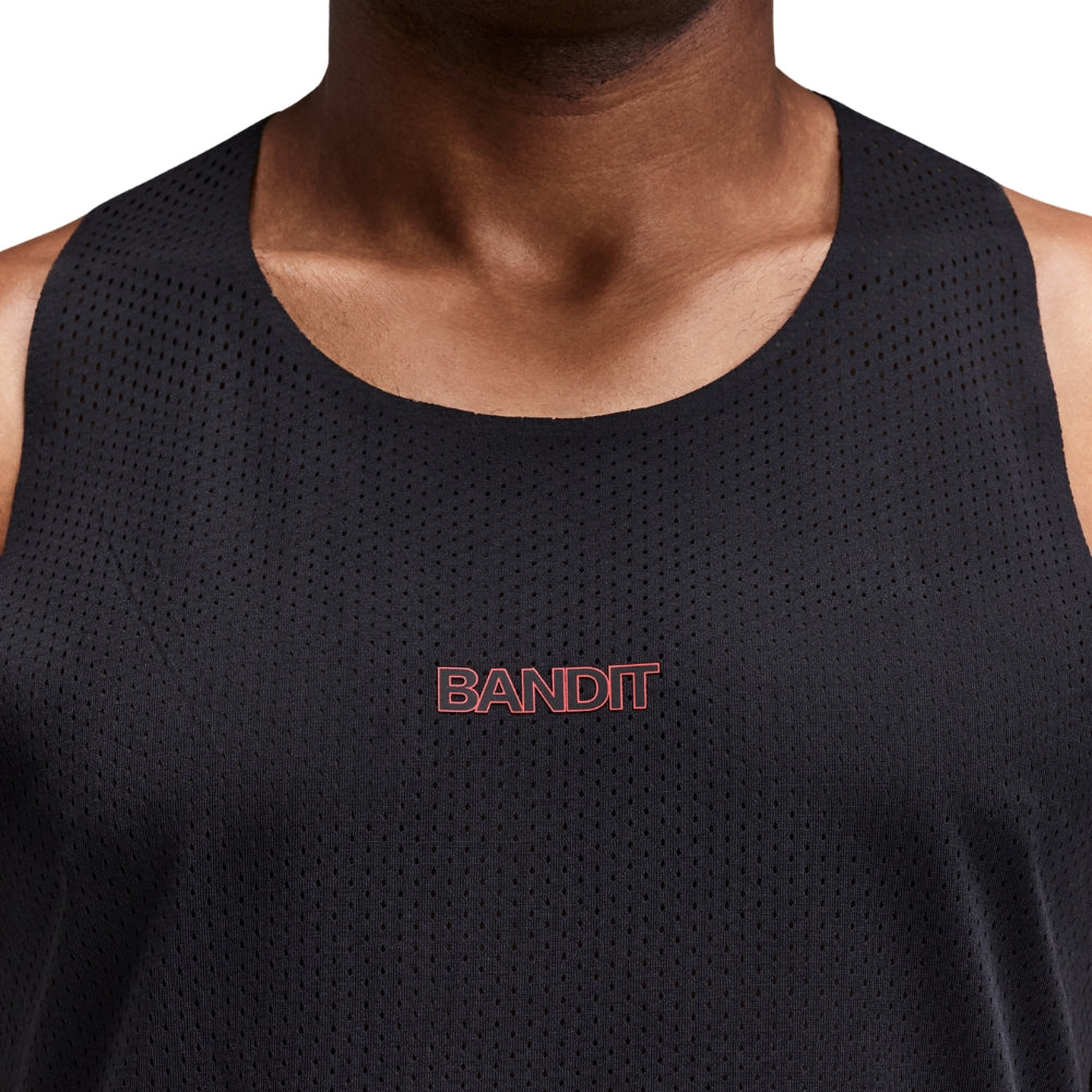 Bandit Running Men's Shredder™ Shorty Race Singlet - BlackToe Running#colour_black