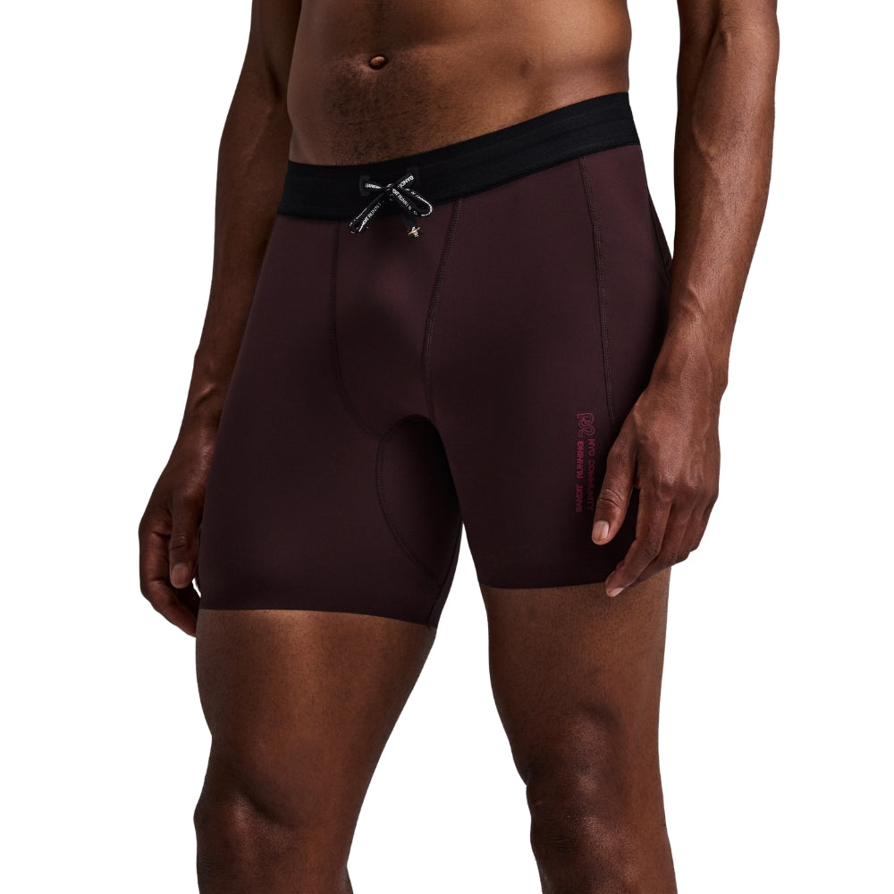 Bandit Running Men's SoLite™ Quarter Tights - BlackToe Running#colour_espresso