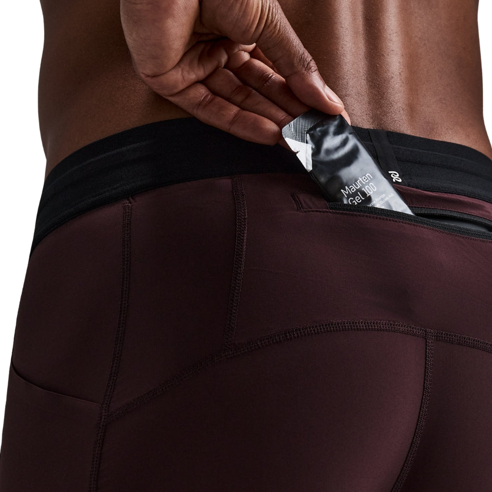 Bandit Running Men's SoLite™ Quarter Tights - BlackToe Running#colour_espresso